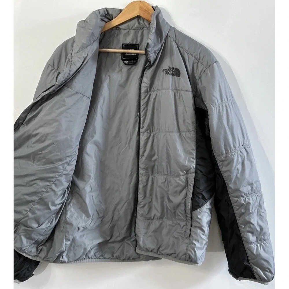 Mens The North Face Lightweight Nylon Insulated Jacket Sz Med Zip Pockets